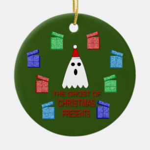 Der Geist der Weihnachtsgeschenke lustig Keramik Ornament