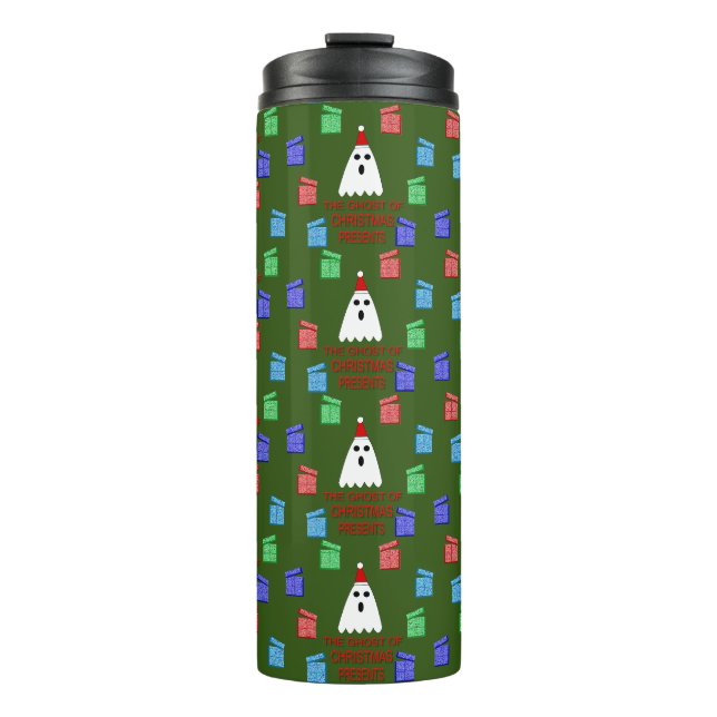 Der Geist der Weihnachtsgeschenke lustig Thermosbecher (Vorderseite)