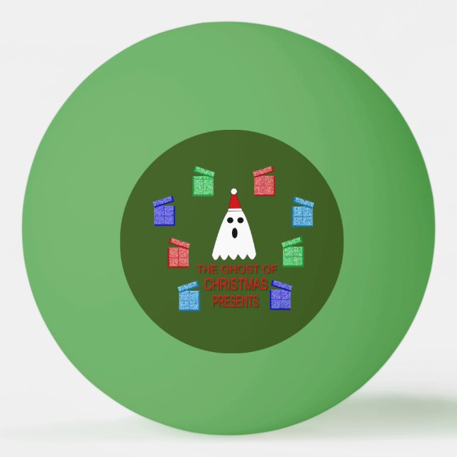 Der Geist der Weihnachtsgeschenke lustig Tischtennisball (Vorderseite)