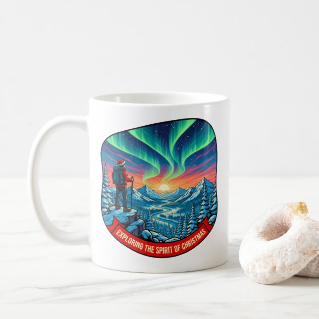 Der Geist der Weihnachtskunst erforschen Kaffeetasse (Mit Donut)