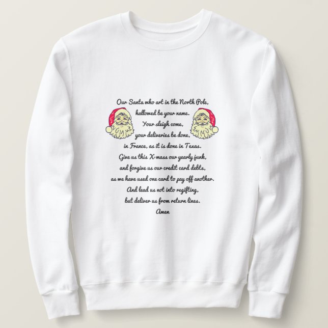 Der Geist des hässlichen Weihnachtswitschers Sweatshirt (Design vorne)