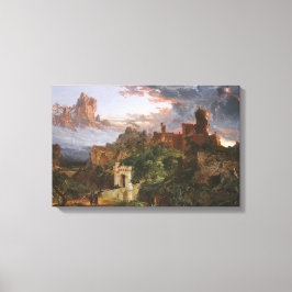 Der Geist des Krieges (Schlacht in einem mittelalt Leinwanddruck