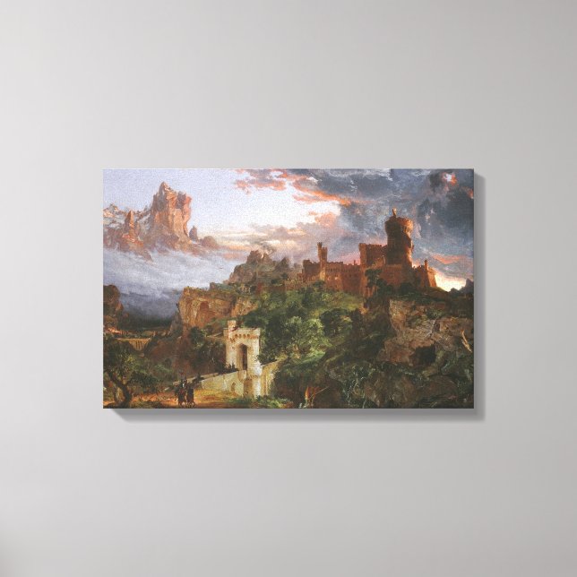 Der Geist des Krieges (Schlacht in einem mittelalt Leinwanddruck (Vorderseite)