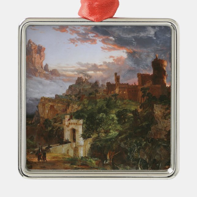 Der Geist des Krieges (Schlacht in einem mittelalt Ornament Aus Metall (Vorne)