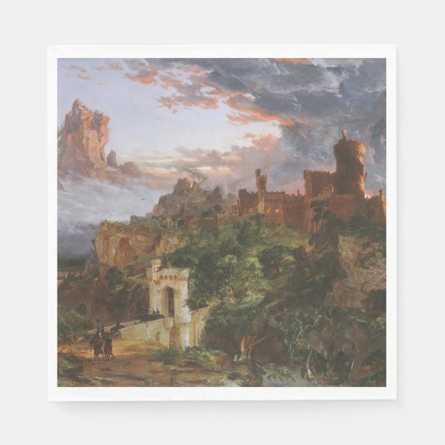 Der Geist des Krieges (Schlacht in einem mittelalt Serviette (Vorderseite)