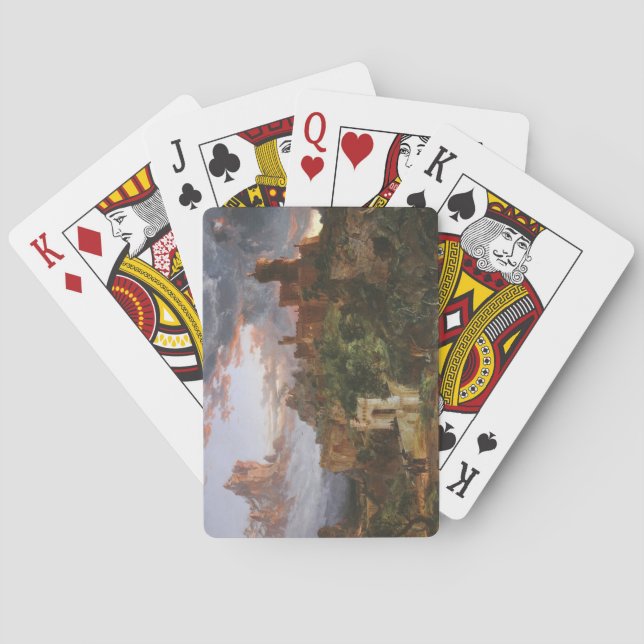 Der Geist des Krieges (Schlacht in einem mittelalt Spielkarten (Rückseite)