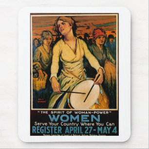 Der Geist des weiblichen Powers Mousepad