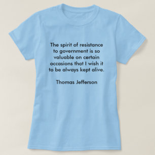 Der Geist des Widerstands zur Regierung ist so VA T-Shirt
