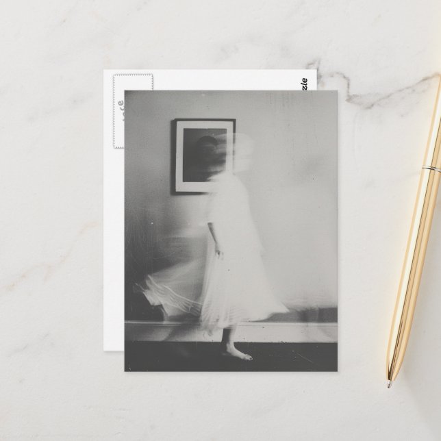 Der Geist im Flur Postkarte (Vorderseite/Rückseite Beispiel)