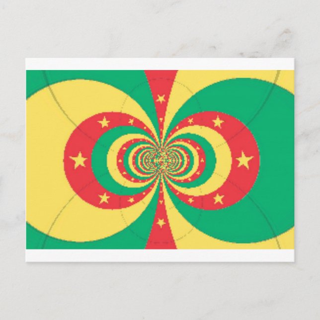 Der Geist Kameruns: Unzählige Löwen Postkarte (Vorderseite)