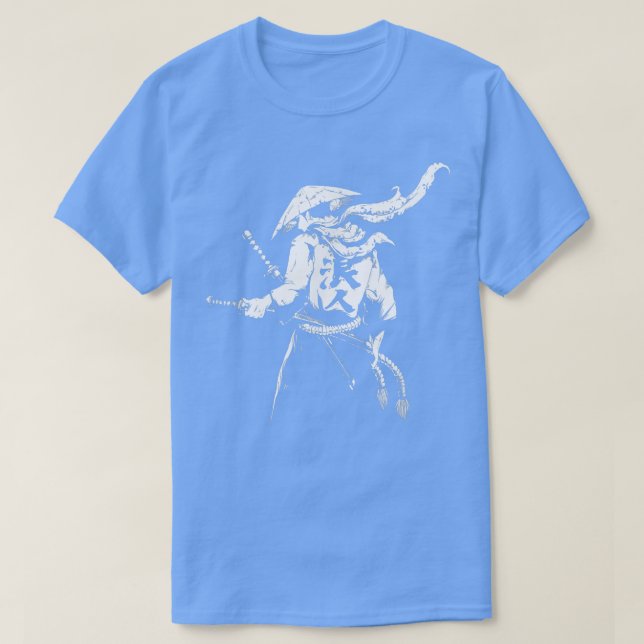 Der Geist Samurai Krieger Anime Manga Bushido T-Shirt (Design vorne)