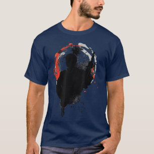 Der Geist Samurai Maske Krieger Samurai Schwerter T-Shirt