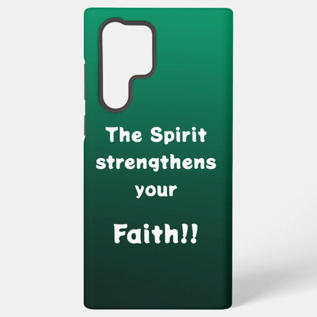 Der Geist stärkt deinen Glauben Samsung Galaxy Hülle (Rückseite)