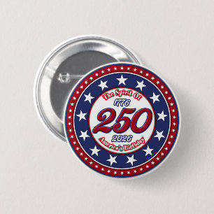 Der Geist von 1776, 2026 Amerikas Geburtstag Button