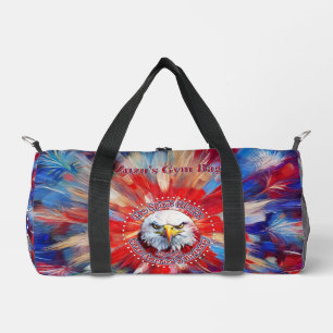 Der Geist von 1776, 2026 Amerikas Roter Adler Feue Duffle Bag