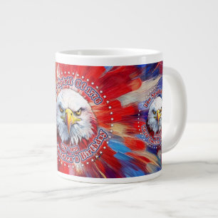 Der Geist von 1776, 2026 Amerikas Roter Adler Feue Jumbo-Tasse