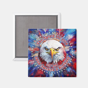 Der Geist von 1776, 2026 Amerikas Roter Adler Feue Magnet