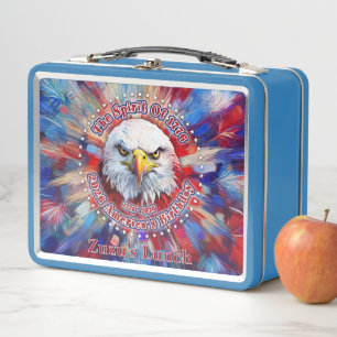 Der Geist von 1776, 2026 Amerikas Roter Adler Feue Metall Brotdose