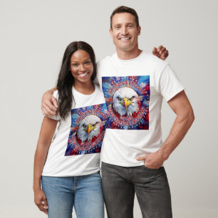 Der Geist von 1776, 2026 Amerikas Roter Adler Feue T-Shirt