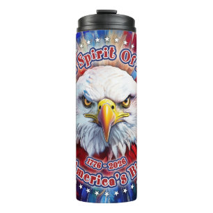 Der Geist von 1776, 2026 Amerikas Roter Adler Feue Thermosbecher