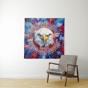 Der Geist von 1776, 2026 Amerikas Roter Adler Feue Wandteppich