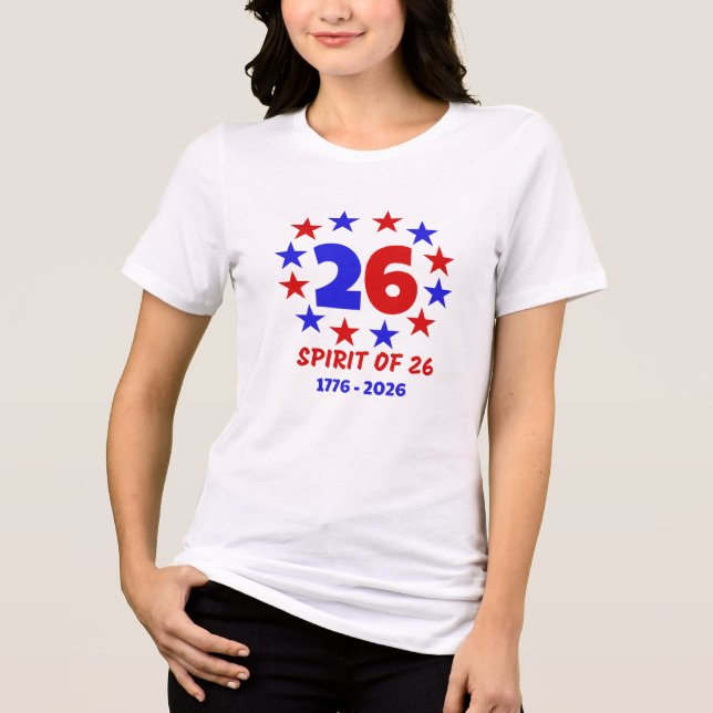 DER GEIST VON 26 - SEMIQUINCENTENNIAL Tri-Blend SHIRT (Vorderseite)