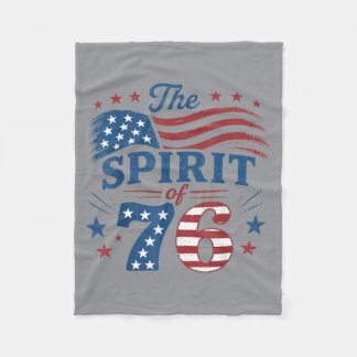 Der Geist von 76 USA-Flagge 250. Jubiläum Vierte Fleecedecke