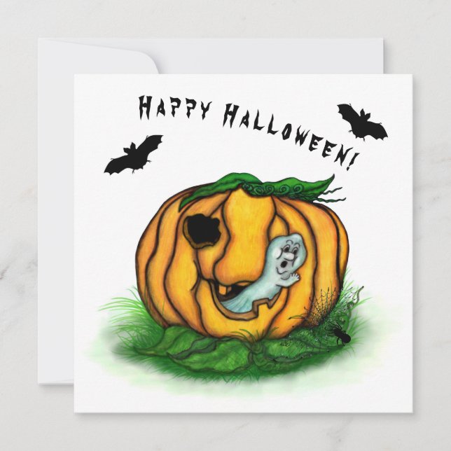 Der Geist von Halloween , Bat , Geist und Spider (Vorderseite)