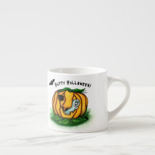 Der Geist von Halloween , Bat , Geist und Spider Espressotasse