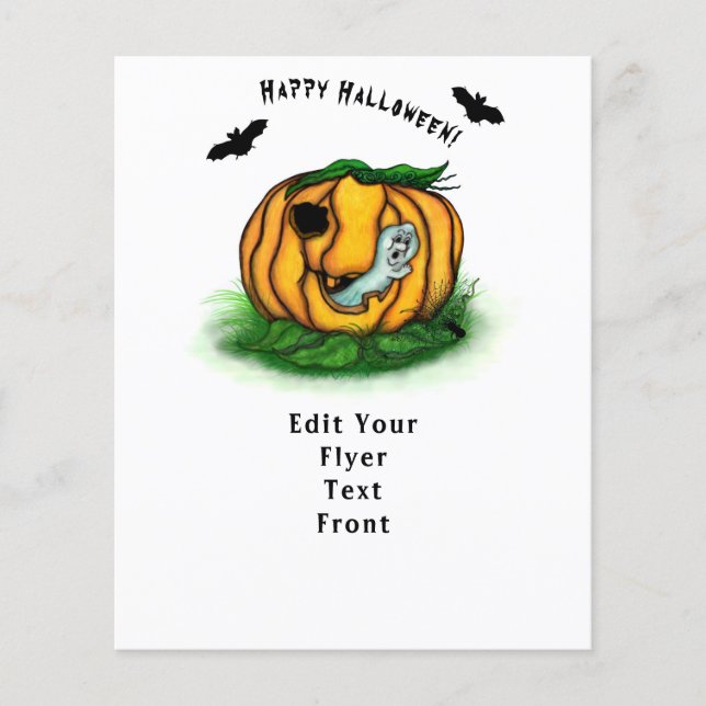 Der Geist von Halloween , Bat , Geist und Spider Flyer (Vorne)