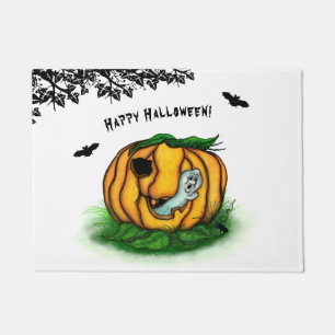 Der Geist von Halloween , Bat , Geist und Spider Fußmatte