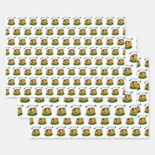 Der Geist von Halloween , Bat , Geist und Spider Geschenkpapier Set