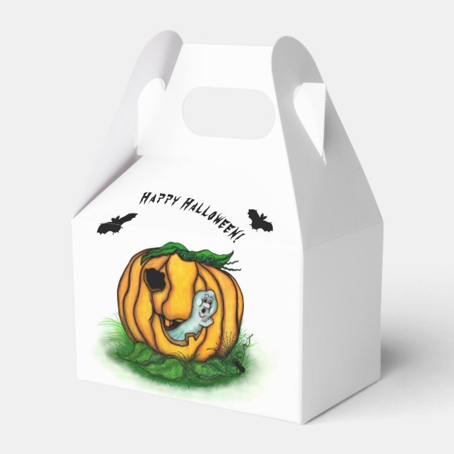 Der Geist von Halloween , Bat , Geist und Spider Geschenkschachtel (Vorderseite)