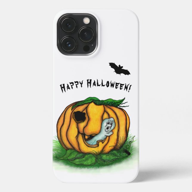 Der Geist von Halloween , Bat , Geist und Spider iPhone Hülle (Rückseite)