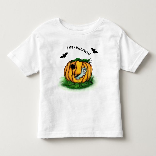 Der Geist von Halloween , Bat , Geist und Spider Kleinkind T-shirt (Vorderseite)