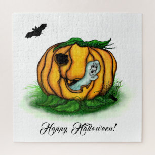 Der Geist von Halloween , Bat , Geist und Spider Puzzle