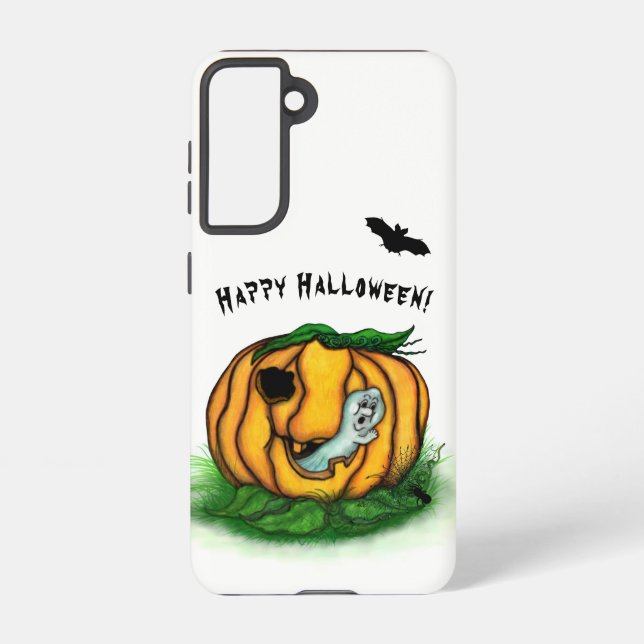 Der Geist von Halloween , Bat , Geist und Spider Samsung Galaxy Hülle (Rückseite)
