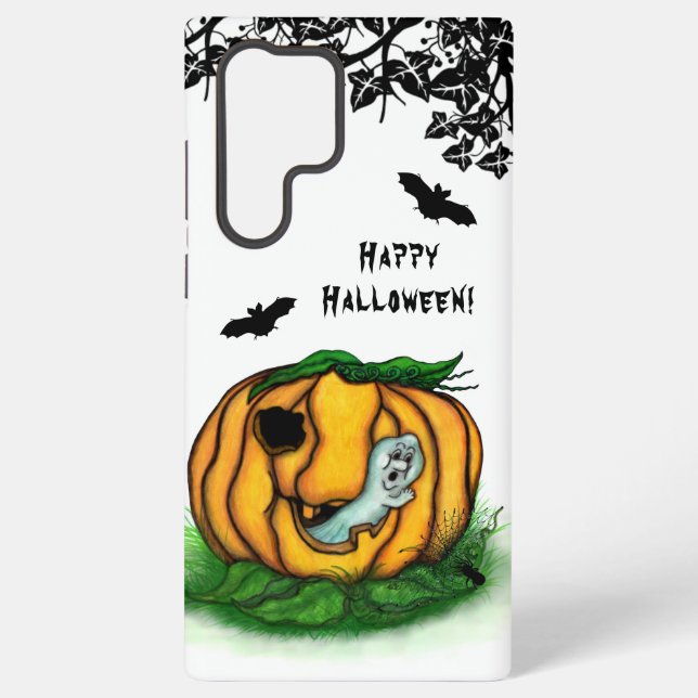 Der Geist von Halloween , Bat , Geist und Spider Samsung Galaxy Hülle (Rückseite)