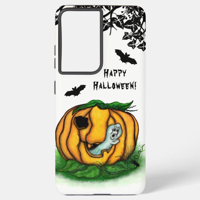 Der Geist von Halloween , Bat , Geist und Spider Samsung Galaxy Hülle (Rückseite)