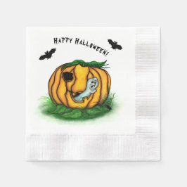 Der Geist von Halloween , Bat , Geist und Spider Serviette