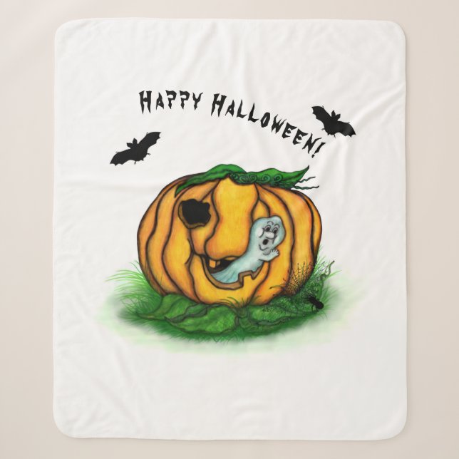 Der Geist von Halloween , Bat , Geist und Spider Sherpadecke (Vorderseite)