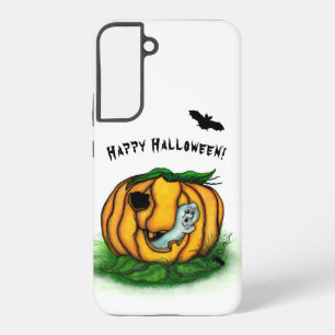 Der Geist von Halloween, Fledermaus, Geist und Spi Samsung Galaxy Hülle