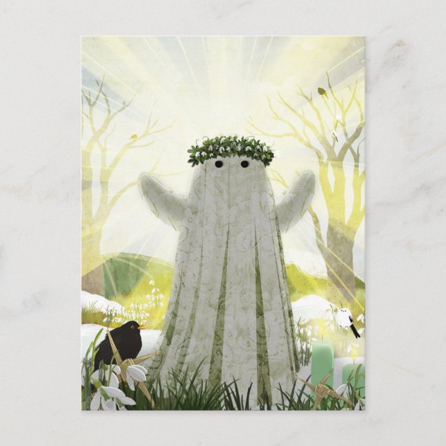 Der Geist von Imbolc Postkarte (Vorderseite)