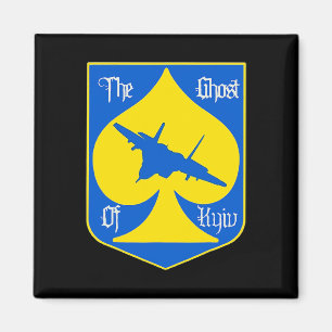 Der Geist von Kiew Kiew Ukraine Kampfpilot  Magnet