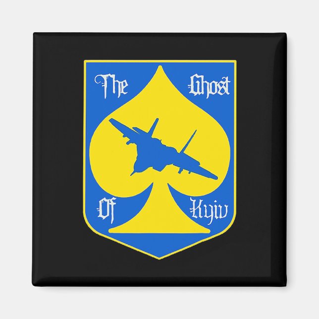 Der Geist von Kiew Kiew Ukraine Kampfpilot  Magnet (Vorne)