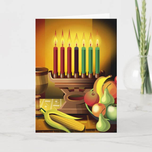 Der Geist von Kwanzaa Feiertagskarte (Vorderseite)