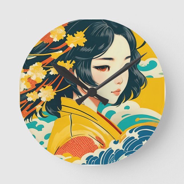 Der Geist von Vietnam Runde Wanduhr (Vorderseite)