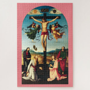 Der gekreuzigte Christus mit der Jungfrau Maria Puzzle