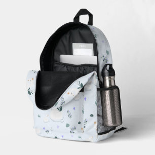 Der gekrönte Schwan Bedruckter Rucksack