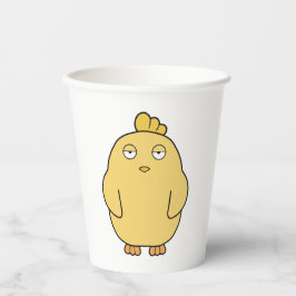 Der gelangweilte Küken Pappbecher